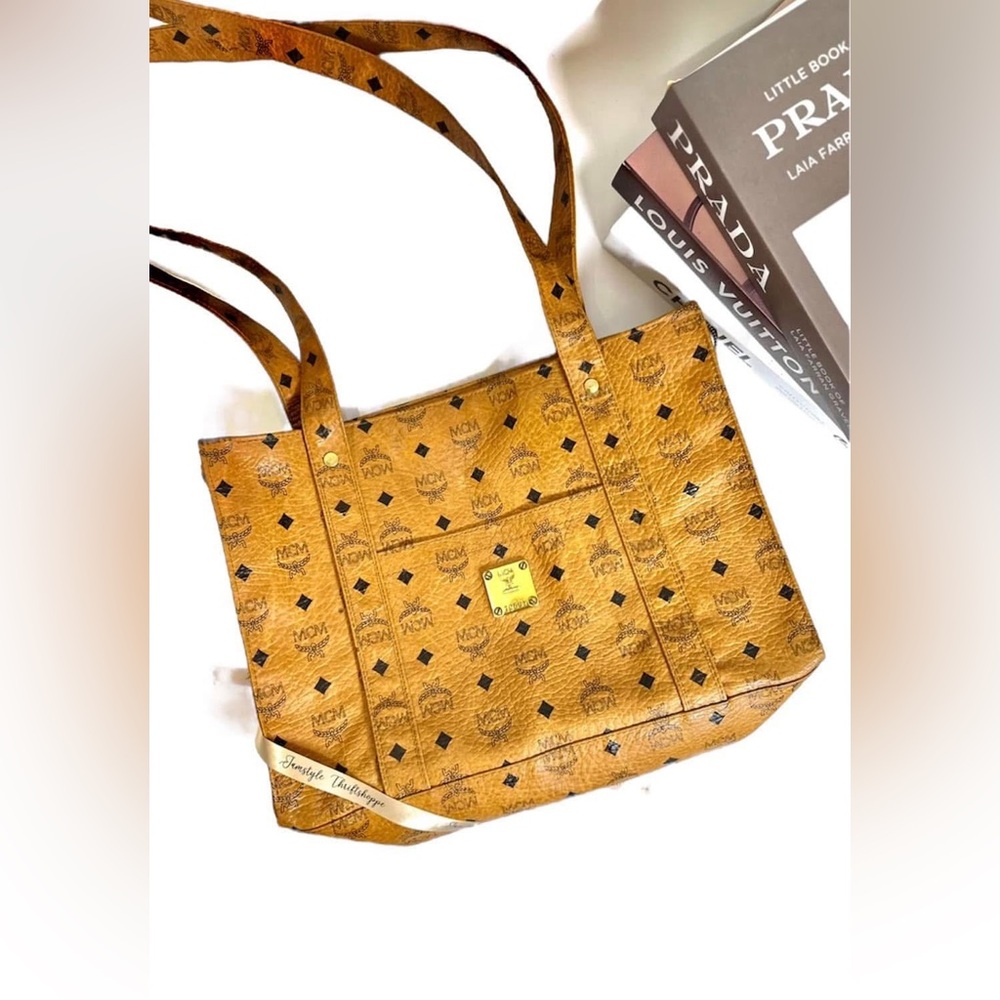 MCM Tan Tote Bag